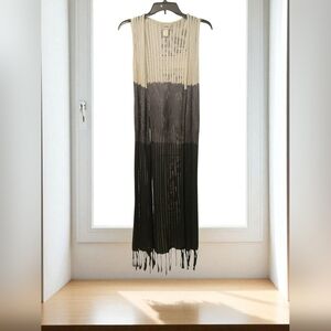 Daytrip Gray and Cream Cardigan Sweater